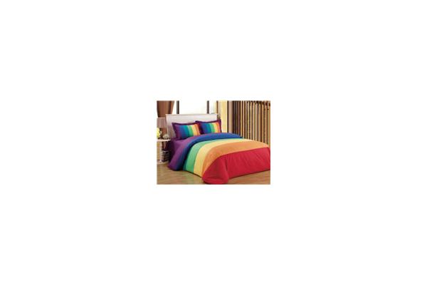 Rainbow Energetic Bedding Duvet Cover 4pcs Set Polyester Cotton Bedding Set