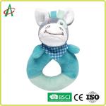 Vivid Animal Baby Plush Rattle Hand Grab shake With Sound ISO9001 certificate for sale