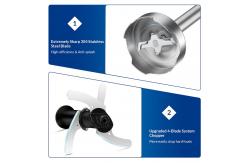 China 800 Watt Immersion Stick Blender Multifunction Easy Clean Dishwasher Safe supplier