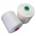 Raw White Spun Polyester Thread 100% Sinopec Yizheng Material for sale