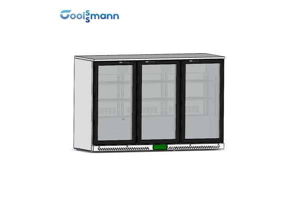 LED Control Beverage Cooler Fridge , Hinged Door Cold Drink Fridge