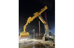 China Excavator Accessories Telescopic Dipper Arm BS900E Q355B Material Three Section supplier