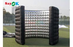 China Automatic Inflatable 360 Photo Booth Wall Wedding Party Enclosure Backdrop With Led Light supplier