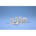 Cylindrical Corundum Mullite , Carbon / Sulfur Analysis Alumina Ceramic Crucible for sale