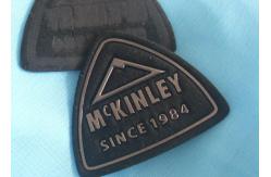 China Personalized Non - Phthalate High Frequency 3D Rubber Patches With Silver Tpu Logo supplier