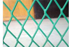 China Plastic Coated Expanded Metal Mesh Fence For Highway Protection System supplier