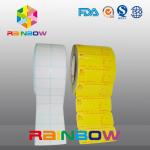 No Print White / Colorful Blank Paper Roll Plain Self Adhesive Label With Custom Size for sale