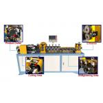 380V 50Hz Tube Straightening Cutting Machine , Aluminum / Copper Tube Straightener Cutter for sale