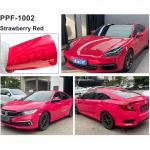 Heat Healing Strawberry Red Color Paint Protection Film Aliphatic TPU Color PPF for sale