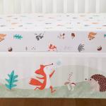 3 Piece Soft Crib Bedding Set Baby Crib Sets With Cartoon Style