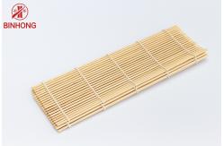 China Easy Use Natural Bamboo 21cm*24cm Sushi Rolling Mat supplier