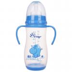 12oz 330ml PP Baby Bottle With Double Handle Phthalate Free Sterilizing for sale
