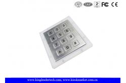 China Customizable Flat 12 Keys Industrial Numeric Keypad For Hard Environment Use supplier
