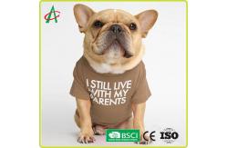 China ODM Full Handcraft Sewing Cotton Pet T Shirt With Printed Names supplier