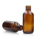 Dropper 60ml Boston Glass Bottles Amber Body For Massage Oil for sale