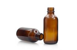 China Dropper 60ml Boston Glass Bottles Amber Body For Massage Oil supplier