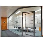 Black Frame Glass Partition Wall System Cutsomized Demountable Office Partitions for sale