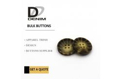 China Decorative Polyester Bulk Clothing Buttons Large Size buttons supplier