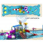 Hotel Kids Swimming Pool Anti Static With Water Slide ROHS TUV SGS Certified for sale