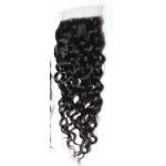 10A Brazilian Human Hair Closure 8-20 Inch Water Wave Middle Part Closure for sale