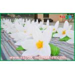 White Flower Chain Inflatable Lighting Decoration Oxford Cloth For Wedding Decoration for sale
