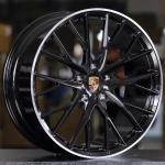 China Custom 21-inch Panamera Sport design OEM Wheel Jet Black Metallic Machined Lip for sale