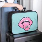 Lip Print Transparent PVC Travelling Storage Bag Promotional Gift for sale