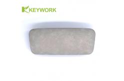 China Grayish White Clamshell Metal Eyeglass Case Oversized Optical Sunglass Eyeglasses Case supplier
