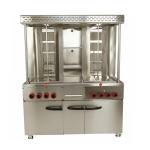 Advanced Commercial Gas Upright Chicken Doner Pita Making Machine for Shawarma Shop for sale