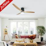 Led Ceiling Fan With Remote Control ,52 Inches Flush Mounting Quiet Dc Motor for sale