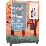 Whiskey Multiple Payment Glass Bottle Vending Machine With Conveyor Elevator for sale