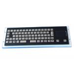 67 Keys  Black Metal Keyboard With Ruggedized Touchpad , metal computer keyboad for sale