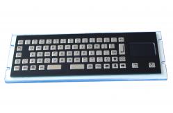 China 67 Keys  Black Metal Keyboard With Ruggedized Touchpad , metal computer keyboad supplier