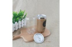 China 250ml Clear Easy Open End 90mm PET Plastic Beverage Cans supplier
