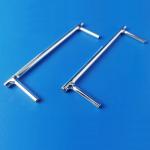 Silver Plated Quartz Glass Tube Custom Size High Temperature Resistance for sale