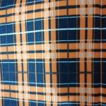 Plaid Printed Fire Resistant Material Fabric 210 Gram EN11611 for sale
