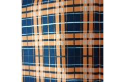 China Plaid Printed Fire Resistant Material Fabric 210 Gram EN11611 supplier