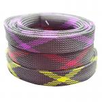 Pattern Nylon braided sleeve Electrical wire protective expandable polyester sleeving for sale