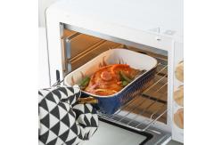 China Salad Lasagna Rectangular Ceramic Baking Dish With Handle Multifunctional supplier