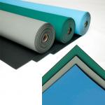 10e6 - 10e9 ohm ESD Rubber Mat Roll 1m / 1.2m Width Antistatic Table Mat for sale