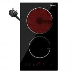 30cm Double Ceramic Hob 2 Zone Portable Double Electric Hobs With Plug for sale