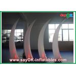 190T Nylon Cloth Inflatable Lighting Decoration , White Inflatable Ivory