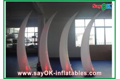 China 190T Nylon Cloth Inflatable Lighting Decoration , White Inflatable Ivory supplier