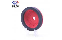 China PBLOG Resin Wheel R Beveling Resin Wheel Red Glass Processing Machine supplier