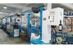 China Network Cable Making Machine 50+35 PLC Control Wire Extrusion Line supplier