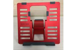 China Red SGS 4mm Lightweight Portable Metal Laptop Stand Ipad Reading Stand supplier