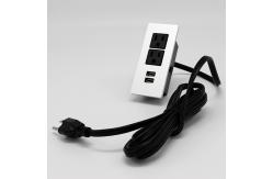 China LED Table Mount Socket US Dual Power Outlets Standard Grounding supplier