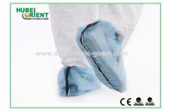 China Blue ESD Disposable use Shoe Protectors With Plastic Conductive Ribbon supplier
