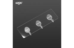 China SS201 bathroom WGO 3 Hook Towel Rack 6kg Max Loading ISO9001 supplier
