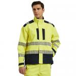 Anti Static High Visibility Fire Proof Electric Arc Protection Safety Jacket For Electric Industry for sale